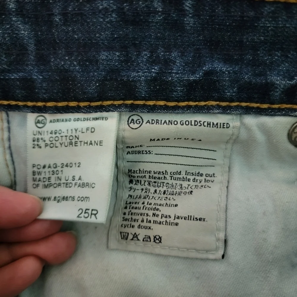 AG THE NIKKI Exclusively For Calypso Mid-rise Skinny Jeans Women Sz 25R
